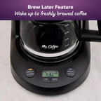 Mr. Coffee 5-Cup Programmable Coffee Maker Black: Drip Coffee Machine, Electric, Dishwasher-Safe, Paper Filter, 25 Oz Capacity